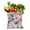 White, variant on Reusable Canvas Tote Bag – Hawaiian Tropical Island & Palm Tree Sunset Design – Aloha Boho Beach Vacation Eco Tote – Exotic Jungle & Artistic Coastal Print for Women