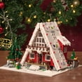 thumbnail image 2 of Art Log House Building Block Set With LED Lights, 2159 Pieces Christmas Toy Set, Scene With Santa Claus, Tree, Deer, for Adults, Boys and Girls, 2 of 9
