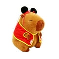 thumbnail image 2 of Capybara Adorno de juguete de juguete anime Fuzzy Toy peluchado Capybara Toy Animal para niñas para niñas Cumpleaños de cumpleaños para 22 cm, 2 of 10