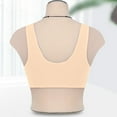 thumbnail image 4 of WTOBBY Women's Sleep Bra - Wire-Free Vest Style with Front Buckle Closure for Soft Gathering Support, Perfect for Nighttime and Lounging Comfort Underwear,Beige 36, 4 of 4