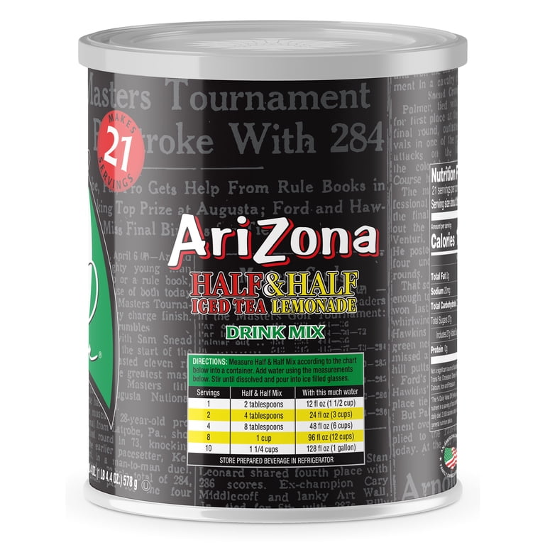 AriZona Arnold Palmer Half and Half, Sugar Sweetened Powdered
