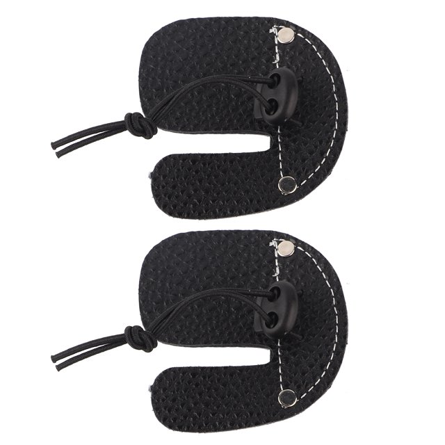 Protectores de dedos de microfibra para arcos recurvos tradicionales: paquete de 2 protectores de tiro con arco