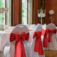 thumbnail image 4 of Y YUNHSOM Satin Chair Sashes Ties Universal Ribbon Knots Bows for Party Wedding Reception Ceremony, 4 of 8