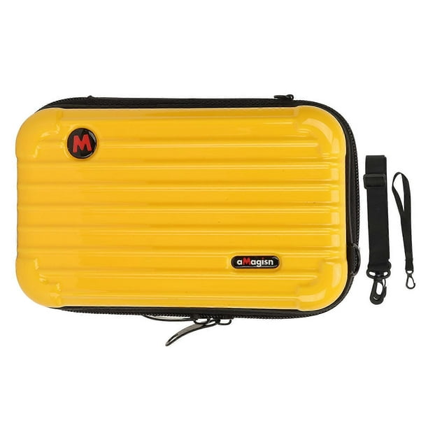 Action Camera Carrying Case Detachable Insert Waterproof Sport Camera Travel Portable Bag for DJI Osmo Action 3 4 Yellow
