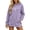 Light Purple, variant on Cute Sweatshirts for Women Comfy The Warmy Oversized Hoodie Dress Split Hem with Pockets Fall Winter Long Sleeve Hooded Clothes 2026