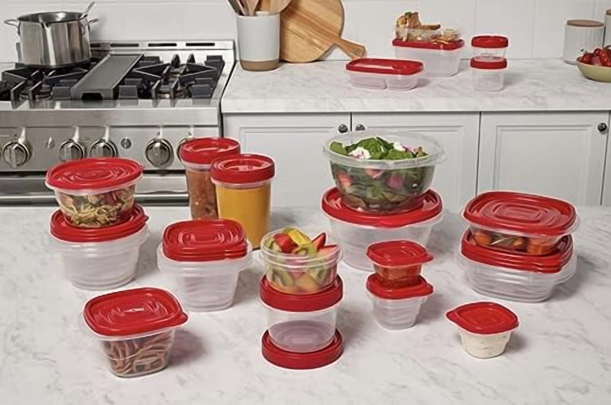 Rubbermaid 64-PieceTakeAlongs Food Storage Set with 30-Quart Storage Tote