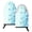 Light Blue Hydrangea, variant on Fun Fish Mouth Oven Mitts 9.5x5.7in Cotton Pot Holders Heat Resistant Grill Gloves for Kitchen BBQ Decor Green Blue Bird Floral