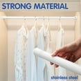 thumbnail image 3 of FENHRTVM Closet Rods for Hanging Clothes,17-54 Inch Adjustable Length Matte White, 3 of 7