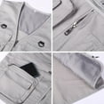 thumbnail image 4 of Dpytoraw Men's Casual Outdoor Work Fishing Travel Photo Cargo Vest Jacket Multi Pockets, 4 of 4