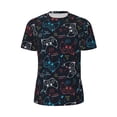 thumbnail image 5 of Wukai Joystick Gamepad Print Men's Short-Sleeved Mesh T-Shirt,Quick-Dry Short Sleeve Workout T-Shirt-XX-Large, 5 of 8