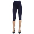 thumbnail image 2 of LVMA8003 - Women’s Maternity Over The Belly Capri Crop Support Leggings, 2 of 15