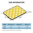 thumbnail image 3 of Bingfone Yellow And White Polka Dot Laptop Sleeve Case 13 inch , 360° Protective Computer Carrying Bag, 3 of 8