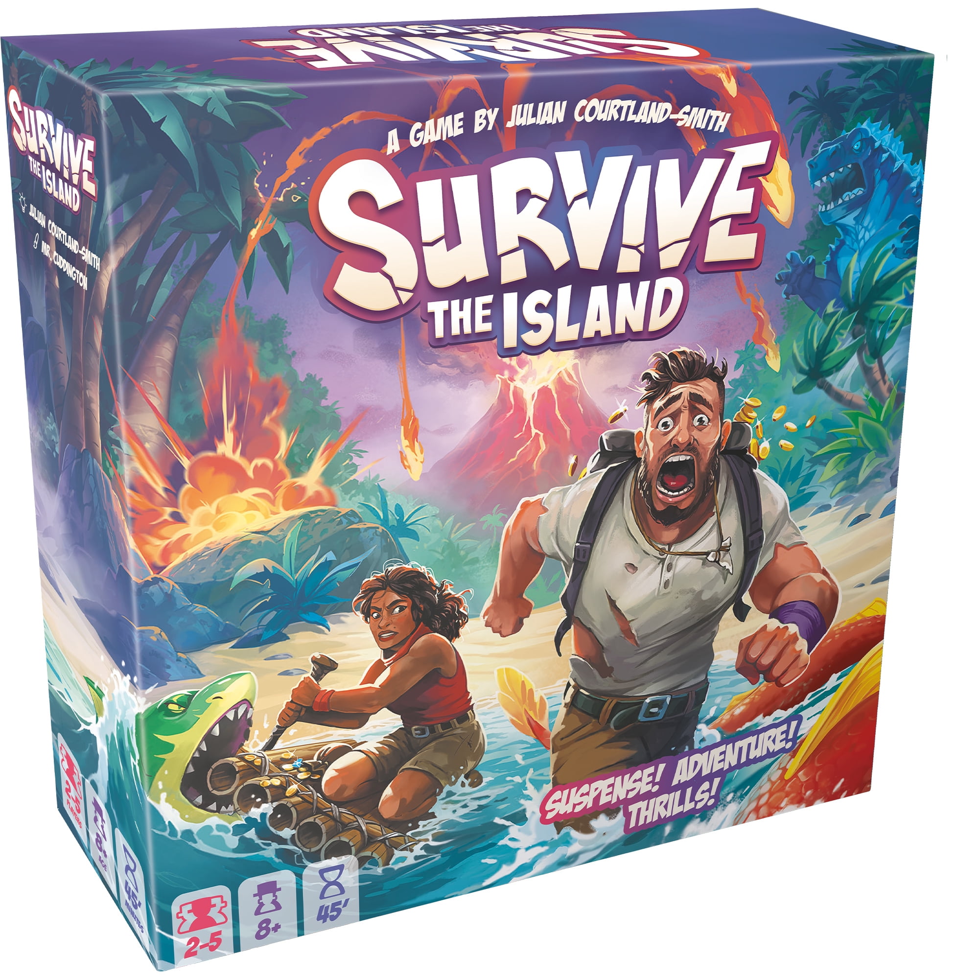 Survive The Island Family Strategy Board Game for Ages 10+, from Asmodee