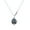 labradorite, variant on Pure 925 Sterling Silver Necklace For Women, Natural Pear Turquoise Blue Gemstone Unique Handcrafted December Birthstone Gift For Her