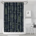 thumbnail image 1 of Rideau de Douche pour Salle de Bain Style Ferme Noël Couvert Neige Rideau de Salle de Bain Imperméable Simple Crochets de Rideau de Douche Inclus,72x72 Pouces, 1 of 5