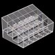 thumbnail image 2 of 24 ranuras acrílico transparente maquillaje trapezoidal lápiz labial soporte de exhibición estante de almacenamiento organizador de cosméticos, 2 of 5