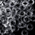 thumbnail image 3 of 100 Pieces Roman Blind Curtain Rings, O-Rings Plastic Rings for Roman Shades (Transparent, 13 mm), 3 of 3