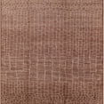 thumbnail image 1 of Ahgly Company Machine Washable Indoor Square Industrial Modern Light Copper Gold Area Rugs, 4' Square, 1 of 7