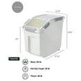 thumbnail image 5 of HANAMYA Rice Storage Container with Measuring Cup Grain | Pet Food | Flour|50 lb - 1 Piece, 5 of 12