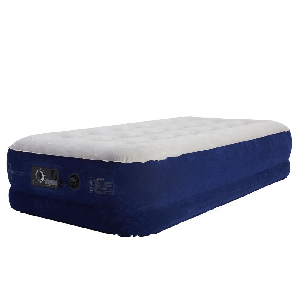 Mainstays 16`` Twin 74" x 39" Air Mattress with USB and Pump Walmart