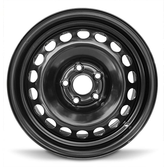 Wheel For 2016-2019 Chevrolet Cruze 15 inch 5 Lug Black Steel Rim Fits R15 Tire