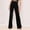 Black, variant on Women's Solid Color Mid Waist Pants Loose Straight Pocket Casual Trouser plus Pants plus Sizes Clothes for Women Woman Pants plus Trousers Pants for Women Pants Women Stretchy Women Dress Pants for