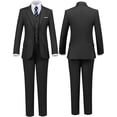thumbnail image 2 of Lycody Boys Suits Black Suit for Boy Slim Fit Formal Toddler Kids 7Pcs Vest Dress Pants Blazer, 2 of 7