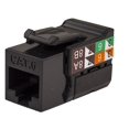 thumbnail image 1 of Conector Keystone Cat6 Rj45 Serie V-Max - Color Negro - (Paquete De 50), 1 of 3