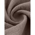 thumbnail image 4 of Innerwin Dresses Crew Neck Ladies Dress Beach Solid Color Loose Sundress Brown M, 4 of 6