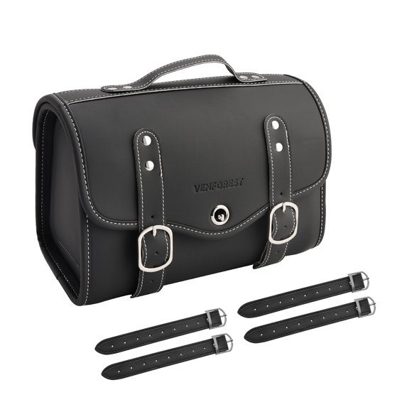 Color Matching Side Saddlebag Tail Bag Luggage Pouch Storage Black For Motorbike