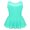 Mint Green, variant on renvena Kids Girls Sleeveless Figure Ice Skating Dress Ballet Dance Leotard Skirts Twirling Competition Costumes