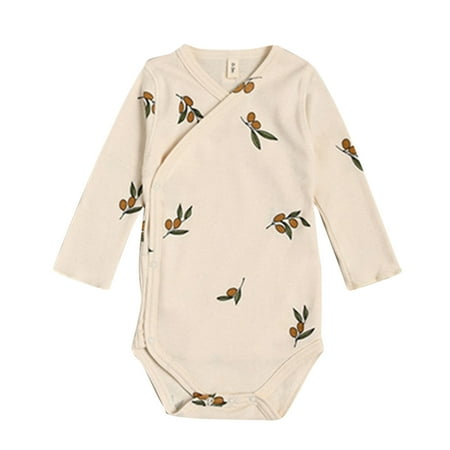 

AIMAOMI Baby Boys Girls Sleepwear Romper Long Sleeve Graphic Print Bodysuit Jumpsuit Pajamas H