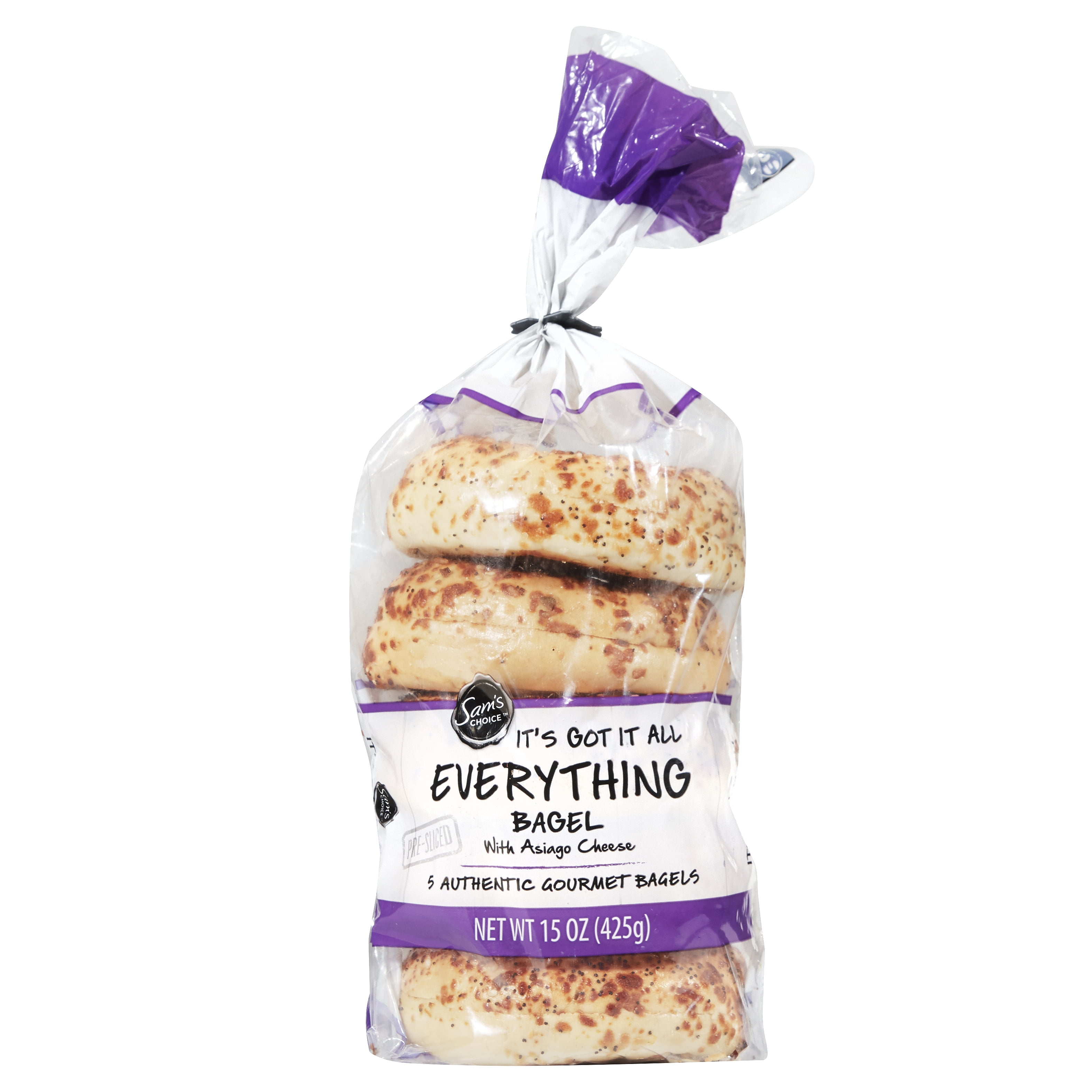 Sam's Choice Everything Bagel, 15 oz, 5 Count