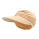thumbnail image 3 of Sombreros de moda para mujer, visera solar, sombrero sólido ancho de verano, viseras de protección, gorra de playa con cola de caballo, sombrero para mujer, 3 of 4