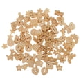 thumbnail image 2 of 100 Uds. Botones De Madera, Botones Mixtos De 2 Agujeros, Botones De Animales Para Manualidades De Costura DIY, 2 of 9