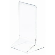 Plymor Clear Acrylic Sign Display / Literature Holder (Side-Load), 3" W x 5" H (6 Pack)