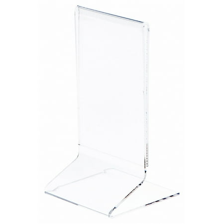 Plymor Clear Acrylic Sign Display / Literature Holder (Side-Load), 3" W x 5" H (6 Pack)