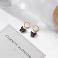 thumbnail image 1 of POXAM, nuevos pendientes de declaración coreanos para mujer, pendientes pequeños de gota geométrica arcílica negra para mujer, joyería de tendencia Brincos 2022 Tan Jianjun unisex, 1 of 2