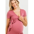 thumbnail image 4 of French Terry Surplice Maternity/Nursing Mini Dress, 4 of 4