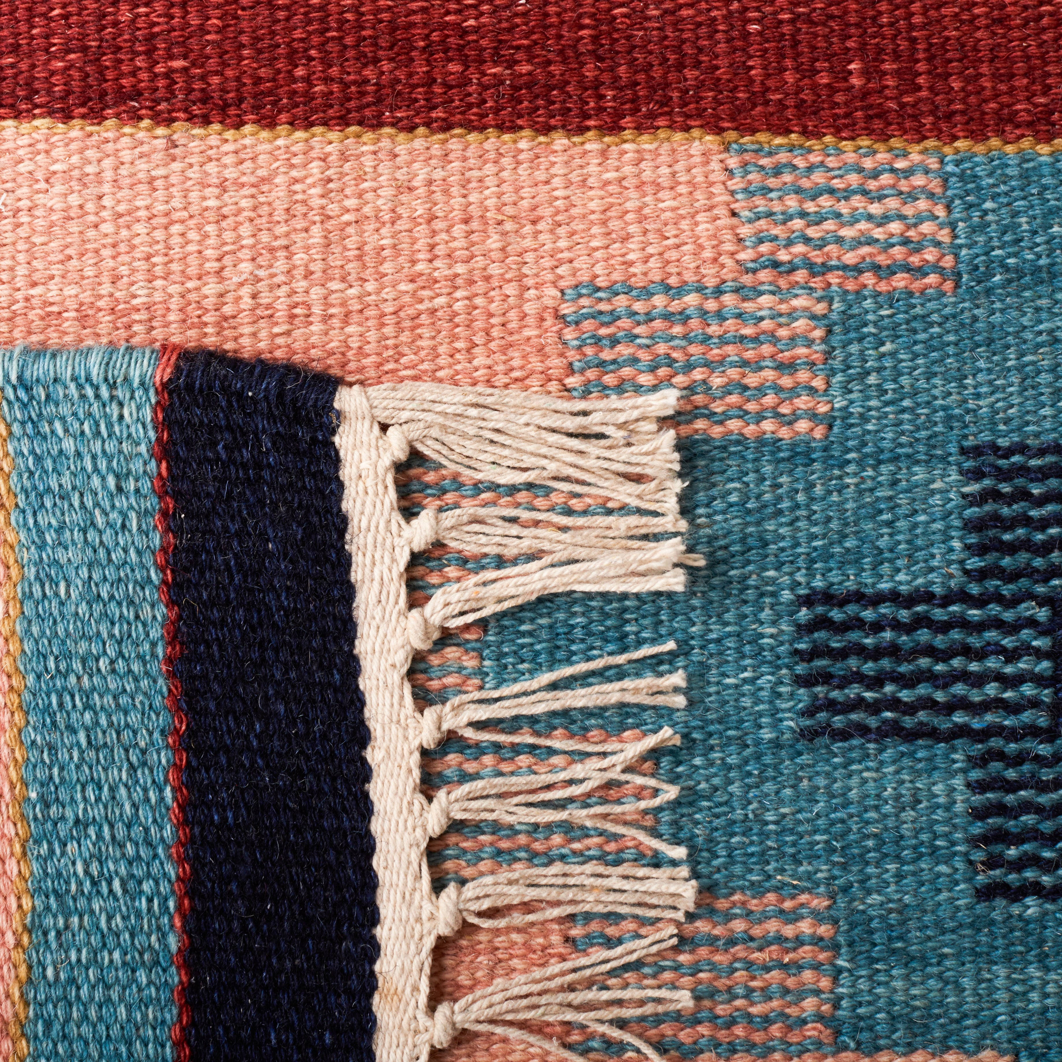 SAFAVIEH Kilim Talisha Tribal Area Rug, Light Pink/Blue, 9' x 12'