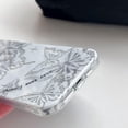 thumbnail image 6 of Cute Bling Glitter Silver Butterfly Phone Case Compatible with iPhone Case for Women Girls (White,iPhone 12), 6 of 6