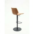 thumbnail image 5 of Home Square Polyurethane High-Back Bar Stool in Brown - Set of 3, 5 of 5