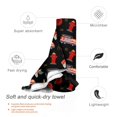 thumbnail image 3 of Daiia Fire Fighting Pattern Quick Dry Towel, Super Absorbent Travel Towel with Hanging Loop & Carabiner, Lightweight Compact Fast-Drying Microfiber Towel-, 3 of 8