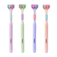 thumbnail image 4 of Cepillo de dientes de 3 caras Cerdas suaves Cepillo de dientes para adultos Limpiador de cuidado bucal (Rosa) Ndcxsfigh Para estrenar, 4 of 9