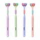 thumbnail image 4 of Cepillo de dientes de 3 carascerdas suavescepillo de dientes para adultoslimpiador de cuidado bucal (azul) Tmvgtek Para estrenar, 4 of 9