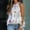 Blanc, variante sur Débardeurs pour Femmes Débardeurs à Col Licou Chemise Sans Manches à Fleurs Plissée Camisole Décontractée Camisole Débardeur en Liquidation