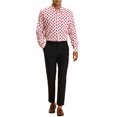 thumbnail image 2 of INSPIRE CHIC Men's Polka Dots Dress Shirts Button Down Long Sleeves Shirt, 2 of 5