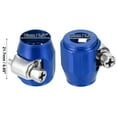 thumbnail image 3 of Unique Bargains 5 Pcs AN4 Hex Car Hose Finisher Flexible Rubber Pipe Clamp with Screw Band Adapter Fitting Blue, 3 of 6