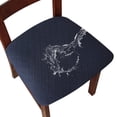 thumbnail image 1 of Injueey Fundas elásticas para asientos de sillas de comedor, juego de 4 fundas protectoras elásticas para asientos de sillas de comedor, 4 Conjuntos de muebles de sala de estar D, 1 of 6
