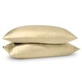 thumbnail image 7 of Bare Home Satin Pillowcase Set of 2 - Silky Soft for Hair and Skin - Envelope Closure - King 20x36, Champagne, 7 of 7